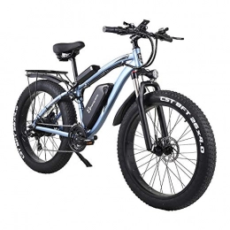 xianhongdaye Electric Mountain Bike xianhongdaye 1000W electric bicycle electric fat bike ATV cruiser electric bicycle 48v17ah lithium battery electric mountain bike-blue