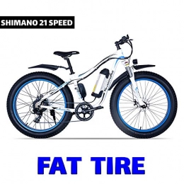 XXCY Bike XXCY Electric Bicycle 250w Electric Mountain Snow Bicycle Road Bike, 36v10.4ah Battery, 26 Inch Fat Tire, Shimano 21 Speed Ebike