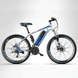 XXY-shop Electric Mountain Bike XXY-shop Summer Electric Bike, 26" Mountain Bike for Adult, All Terrain 27-speed Bicycles, 50KM Pure Battery Mileage Detachable Lithium Ion Battery, Smart Mountain Ebike for Adult