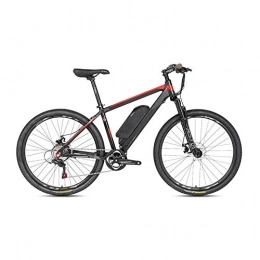 YALIXI Electric Mountain Bike YALIXI Electric bicycle, electric assist mountain bike, lightweight aluminum alloy frame, maximum speed 25KMH, lithium battery 36V250W10A, 26''*17'' black red