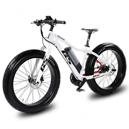 YAUUYA Bike YAUUYA 26-inch Carbon Fiber Electric Mountain Bike, Fat Tire Off-road Power-assisted Electric Bike, 9-speed Transmission, 8.7A Lithium Battery 40km / H, 240W Motor, For Cycling Enthusiasts