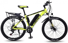 YIHGJJYP Electric Mountain Bike YIHGJJYP Mountain Bike Electric for Adult Aluminum Alloy Bicycles All Terrain 26" 36V 350W 13Ah Detachable Lithium Ion Battery Smart Ebike Mens, Yellow 1, 13AH 80 km