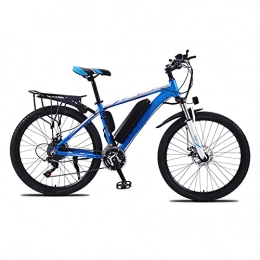 YIZHIYA Bike YIZHIYA Electric Bike, 26" All Terrain Electric Mountain Bicycle for Adults, Three Working Modes, Removable Lithium Battery, Professional 27 Speed Spoke wheel E-bike, White blue, 36V 10AH