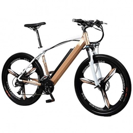 YOUSR Bike YOUSR Electric Car Bicycle, 48V Lithium Battery Car Men and Women Mountain Bike Aluminum Alloy Unicycle Power Battery Car Speed 90 Km Gold