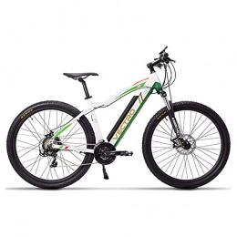 YSNJG Electric Mountain Bike YSNJG 29 Inch Electric Bicycle, Mountain Bike, Hidden Lithium Battery, 5 Level Pedal Assist, Lockable Suspension Fork (White)