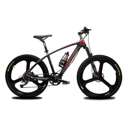 YSNJG Bike YSNJG Carbon Fiber Mountain Ebike 36V 400W Electric Bicycle 9 Speeds Hydraulic Disc Brakes Mens Bike with Lithium Battery (Red)