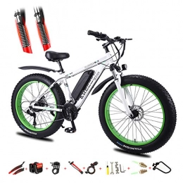 YXYBABA Bike YXYBABA 350W Electric Bike Fat Tire Snow Bike 26'' Adults Electric Bicycle / Electric Mountain Bike, Ebike with Removable 13Ah Battery, Professional 27 Speed Gears, White