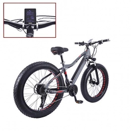 YZT QUEEN Bike YZT QUEEN Electric Bikes, Adult Aluminum Alloy Bicycle Mountain Bike Thick Wheel Snowmobile, 26" 36V 10AH Hidden Removable Lithium-Ion Battery 27 Speed Variable Speed Bicycle, Gray