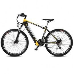 ZBB Electric Mountain Bike ZBB Electric Bicycle 26 Inch Portable Electric Mountain Bike for Adult with 48V Lithium-Ion Battery E-bike 240W Powerful Motor Maximum Speed About 30KM / H, Yellow