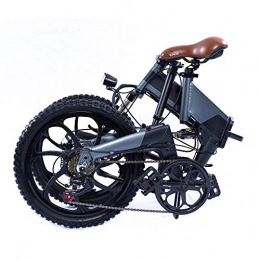 zcsdf Bike zcsdf Outdoor Travel Equipment Roadbike Electric Mountain Bike, 20 inch Folding E-Bike, Premium Full Suspension and 21 Speed Gear 36V Waterproof Removable Lithium Battery, Grey