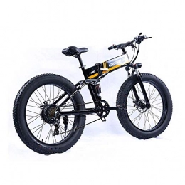 zcsdf Electric Mountain Bike zcsdf Outdoor Travel Equipment Roadbike Electric Mountain Bike, 26 inch Folding E-Bike, Premium Full Suspension and 21 Speed Gear 48V Waterproof Removable Lithium Battery