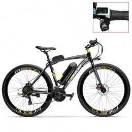 ZHANGYY Electric Mountain Bike ZHANGYY RS600 700C Pedal Assist Electric Bike, 36V 20Ah Battery, 300W Motor, Aluminium Alloy Airfoil-shaped Frame, Both Disc Brake, 20-35km / h, Road Bicycle
