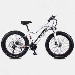 ZHXH Bike ZHXH Factory Outlet 26 Inch 27 Speed Electric Snow Bike Beach Fat Tire Aluminum Alloy Electric Bicycle 10Ah Lithium Battery Ebike, 01