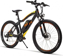 ZJZ Bike ZJZ Adult 27.5 Inch Mountain Electric Bike, 48V 13AH Lithium Battery 400W Electric Bikes, 21 Speed Aerospace Grade Aluminum Alloy Off-Road Electric Bicycle