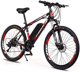 ZMHVOL Bike ZMHVOL Ebikes, 26'' Electric Mountain Bike, Adult Variable Speed Off-Road Power Bicycle (36V8A / 10A) for Adults City Commuting Outdoor Cycling ZDWN (Color : Black red, Size : 36V8A)
