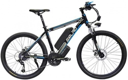 ZMHVOL Bike ZMHVOL Ebikes, 26'' Electric Mountain Bike Brushless Gear Motor Large Capacity (48V 350W 10Ah) 35 Miles Range And Dual Disc Brakes Alloy Electric Bicycle ZDWN (Color : Black Blue)