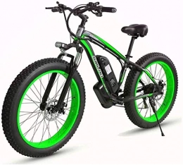 ZMHVOL Electric Mountain Bike ZMHVOL Ebikes, 26'' Electric Mountain Bike with Removable Large Capacity Lithium-Ion Battery (48V 17.5ah 500W) for Mens Outdoor Cycling Travel Work Out And Commuting ZDWN (Color : Black Green)