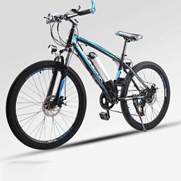 ZTYD Bike ZTYD Electric Bike, 26" Mountain Bike for Adult, All Terrain Bicycles, 30Km / H Safe Speed 100Km Endurance Detachable Lithium Ion Battery, Smart Ebike, Blue A1