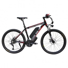 ZZQ Electric Mountain Bike ZZQ Electric Mountain Bike 350 / 500W 26'' Electric Bicycle with Removable 48V Lithium-Ion Battery 21 Speed Shifter, blackred