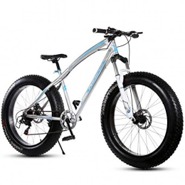 LYRWISHJD Fat Tyre Mountain Bike 20 Inches Fat Bike Off-road Beach Snow Bike 27 Speed Mountain Bike 4.0 Wide Tire Non-slip Handle Bold Fork Student Outdoor Riding School, Outing, Fitness ( Size : 20 inch , 速度 Speed : 27 Speed )