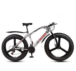 WJSW Bike 26 Inch Bicycle Mountain Bike for Adult Men Women, Fat Tire MTB Bike, Dual Disc Brake, Hardtail High-Carbon Steel Frame