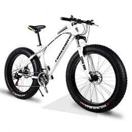 AIWKR Fat Tyre Mountain Bike 26 Inch Mountain Bikes, Adult Boys Girls Fat Tire Mountain Trail Bike, Dual Disc Brake Bicycle, High-carbon Steel Frame, Off-road Beach Snow Student Bicycle