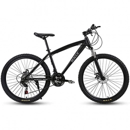Adult 24-inch Mountain Bike, Beach Snow Bike, Double Disc Brake Bike, Aluminum Alloy Wheels, 21/24/27 Speed Bicycle Mountain Bike Adjustable Seat For Men And Women (Color : 2, Speed : 24spee