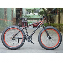 RNNTK Fat Tyre Mountain Bike Aluminum Alloy Bicycle Fat Bike Outroad Racing Cycling, RNNTK Big Tires The Front And Rear Disc brakes.Ultra-light High.Outroad Mountain Bike, Men And Women Mountain Bike A -27 Speed -26 Inches