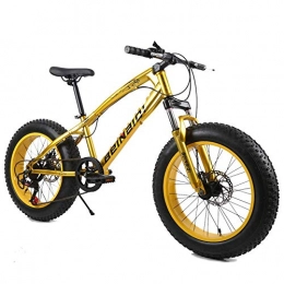 AMITD Bike AMITD Fat Tire Mens Shift Mountain Bike, Rear-Wheel Disc Brakes, Medium High-Tensile Steel Frame, 7 / 21 / 24-Speed, 20-Inch Wheels