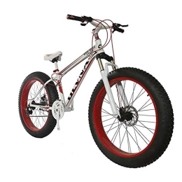 CHHD Fat Tyre Mountain Bike CHHD Fat Bike 26 Wheel Size And Men Gender Fat Bicycle From Snow Bike, Fashion Mtb 21 Speed Full Suspension Steel Double Disc Brake Mountain Bike Mtb Bicycle, A3