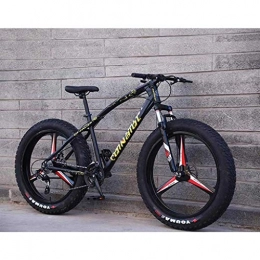CSS Fat Tyre Mountain Bike CSS Mountain Bikes, 26 inch Fat Tire Hardtail Mountain Bike, Dual Suspension Frame and Suspension Fork All Terrain Mountain Bicycle, Men's and Women Adult 6-24, 7 Speed