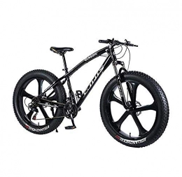 CXY-JOEL Fat Tyre Mountain Bike CXY-JOEL Mountain Bike Bicycle 264.0 inch Fat Tire MTB Bike Men s Womens Hardtail Mountain Bike Shock-Absorbing Front Fork and Dual Disc Brake-White_30 Speed