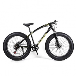 TOPYL Bike Double Disc Brake Fat Tire Mountain Bicycle, 26 Inch Mountain Bikes Bicycle, Mountain Bike For Teens Adults Men Women Black 26", 24-speed