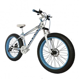 GuoEY Fat Tyre Mountain Bike Fat Bike 26 Wheel Size And Men Gender Fat Bicycle From Snow Bike, Fashion Mtb 21 Speed Full Suspension Steel Double Disc Brake Mountain Bike Mtb Bicycle, A6