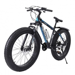  Bike Fat Tire Mens Mountain Bike, 17-Inch / Medium High-Tensile Aluminum Frame, 21-Speed, 26-inch Wheels 4.0 tires (Color
