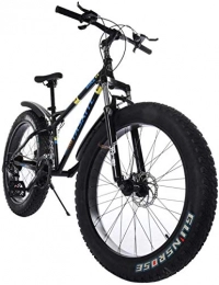 SYCY Bike Fat Tire Mountain Bike 26 Inch Bicycle 21-Speed Anti-Slip Framed Fat Tire Cruiser Bike High-Tensile Steel Frame Suspension MTB Bikes