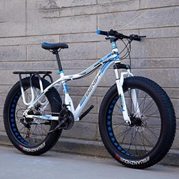 GAYBJ Fat Tyre Mountain Bike GAYBJ Snowmobile Fat bike 24 / 26 Inch Outroad Mountain Bike Small Portable Bicycle Adult Student Mountain Bike with 7 / 21 / 24 / 27 Speed Dual Disc Brakes, E, 26 inchi 21 Speed