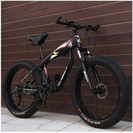 Giow Fat Tyre Mountain Bike Giow 26 Inches Cross-country Mountain Bike, Fat Tire Hardtail Mountain Bicycle, Aluminum Frame Alpine Bicycle, Mens Womens Spoke Bicycle (Color : 21 speed)