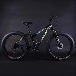 GMZTT Bike GMZTT Unisex Bicycle Adult Fat Tire Mountain Bicycle, Beach Snow Bicycle, Double Disc Brake Cruiser Bikes, Professional Grade Mens Mountain Bicycle 24 Inch Wheels (Color : D, Size : 24 speed)