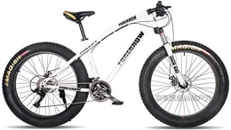 GQQ Fat Tyre Mountain Bike GQQ Mountain Bikes, 24-Inch Fat Tire Hardtail Variable Speed Bicycle, Dual Suspension Frame and Suspension Fork Mountain Terrain, C, 21 Speed, C