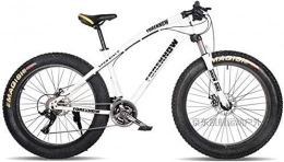GQQ Fat Tyre Mountain Bike GQQ Mountain Bikes, 24-Inch Fat Tire Hardtail Variable Speed Bicycle, Dual Suspension Frame and Suspension Fork Mountain Terrain, C, 21 Speed, C, 21 Speed