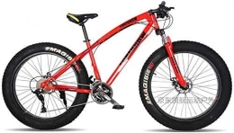 GQQ Fat Tyre Mountain Bike GQQ Mountain Bikes, 26-Inch Fat Tire Hardtail Variable Speed Bicycle, Dual Suspension Frame and Suspension Fork Mountain Terrain, B, 27 Speed, B, 27 Speed