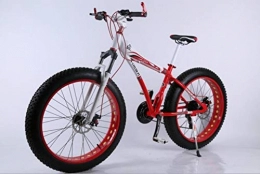 GuiSoHn Snow Bike MTB Double Disc Mountain Fat Bicycle Suspension Aluminum Frame 4" Tire Aluminum Wheel