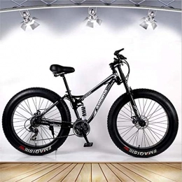 HCMNME Fat Tyre Mountain Bike HCMNME durable bicycle Adult Fat Tire Mountain Bike, Snow Bike, Double Disc Brake Cruiser Bikes, Beach Bicycle 26 Inch Wheels Alloy frame with Disc Brakes (Color : B)