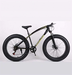 HCMNME Fat Tyre Mountain Bike HCMNME durable bicycle Fat Tire Adult Mountain Bike, High-Carbon Steel Frame Cruiser Bikes, Beach Snowmobile Bicycle, Double Disc Brake 26 Inch Wheels Alloy frame with Disc Brakes