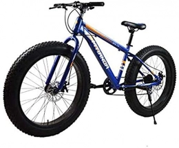 HCMNME Fat Tyre Mountain Bike HCMNME durable bicycle Fat Tire Mountain Bike for Tall Men And Women, 17 Inch High-Carbon Steel Frame, 7-Speed, 26-Inch Wheels And 4.0 Inch Wide Tires Alloy frame with Disc Brakes (Color : B)
