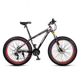 HHHKKK Mountain Bikes, 26 Inch Fat Tire Hardtail Mountain Bike,The Widened Aluminum Shoulder can Lock the Suspension Fork, 26 inch 27 speed, Men and Women General