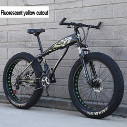 Hyuhome Fat Tyre Mountain Bike Hyuhome 26 Inch Mountain Bikes for Adult Boys Girls, 27 Speed Fat Tire All Terrain MTB Trail Bike, Dual Suspension Bicycle, High-Carbon Steel Frame Trail Bicycle, 008