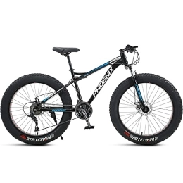 ITOSUI Bike ITOSUI 24 Inch Mountain Bikes, 4.0 Inch Thick Wheel, Adult Fat Tire Mountain Trail Bike, 7 / 21 / 24 / 27 / 30 Speed Bicycle, High-carbon Steel Frame Dual Full Suspension Dual Disc Brake