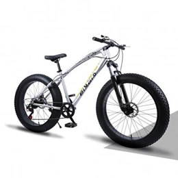 JXJ Fat Tyre Mountain Bike JXJ 26 Inch Bike High Carbon Steel Mountain Bikes 7 / 21 / 24 / 27 Speed Full Suspension Mtb Bicycle for Men / women